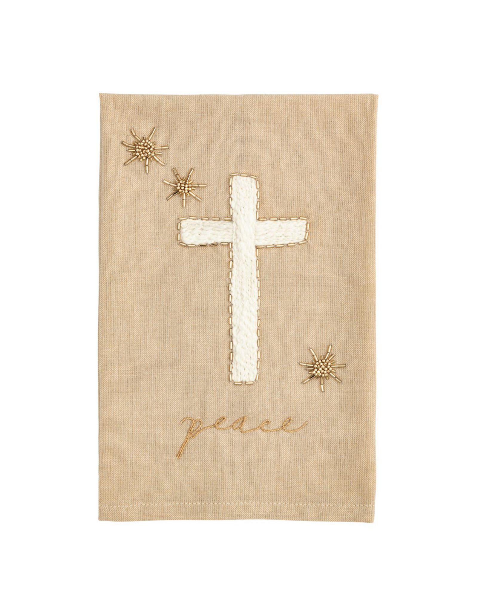 Mud Pie Cross Embriodered Towel