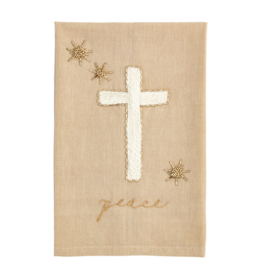 Mud Pie Cross Embriodered Towel