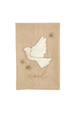 Mud Pie Dove Embroidered Towel