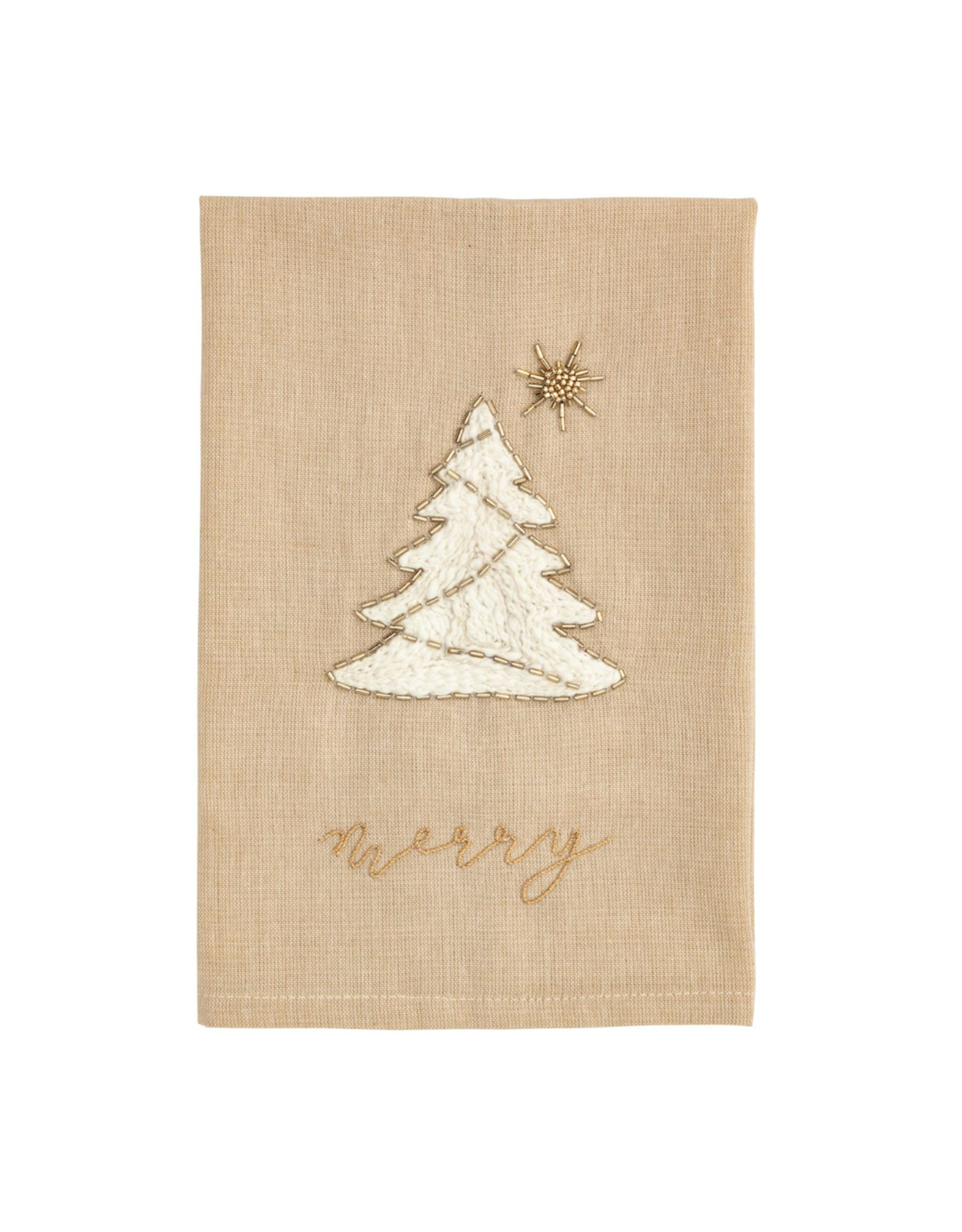 Mud Pie Trees Embroidered Towel