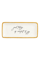 Mud Pie Good Tidings Gold Edge Sentiment Tray