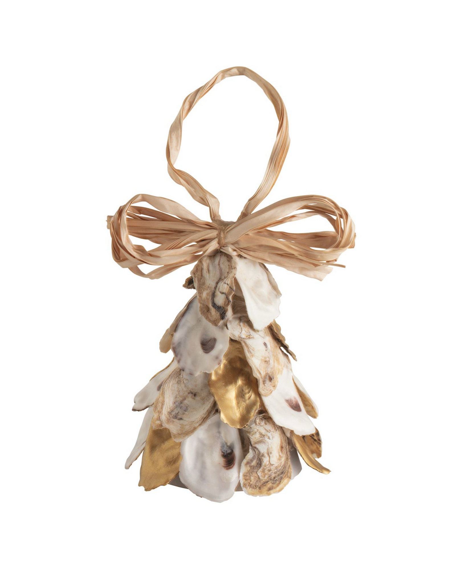 Mud Pie Gold Oyster Tree Light-Up Ornament