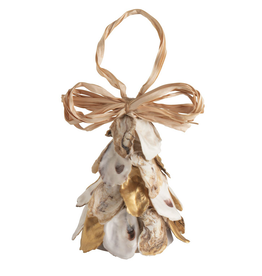 Mud Pie Gold Oyster Tree Light-Up Ornament