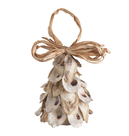 Mud Pie Natural Oyster Tree Light-Up Ornament