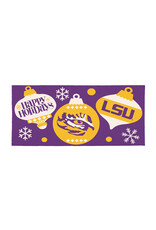 Evergreen Enterprises Louisiana State University Holiday Flocked Coir Sassafras Switch Mat