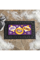Evergreen Enterprises Louisiana State University Holiday Flocked Coir Sassafras Switch Mat