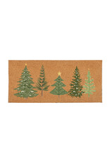 Evergreen Enterprises Shades of Green Flcoked Coir Sassafras Mat
