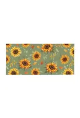 Evergreen Enterprises Grateful Gatherings SunflowerFlocked Coir Sassafras Switch Mat