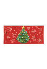 Evergreen Enterprises Joyful Traditions Nostalgia Christmas Tree Flocked Coir Sassafras Switch Mat