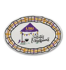 Magnolia Lane Lsu Bbq - Oval Bowl
