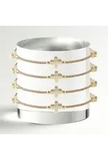 Lenny & Eva/Faire Faithful Cross Bangle - Mocha Lenny & Eva/Faire Faithful Cross Bangle - Mocha