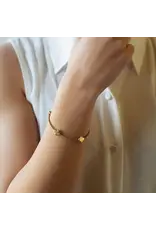 Lenny & Eva/Faire Faithful Cross Bangle - Mocha Lenny & Eva/Faire Faithful Cross Bangle - Mocha