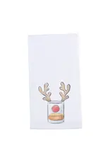Barrel Down South/Faire Bourbon Glass Reindeer Tea Towel Barrel Down South/Faire Bourbon Glass Reindeer Tea Towel