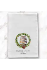 Barrel Down South/Faire Making Spirits Bright Christmas Tea Towel