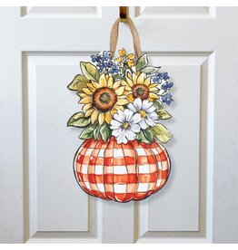 Home Malone Fall Pumpkin Vase Door Hanger