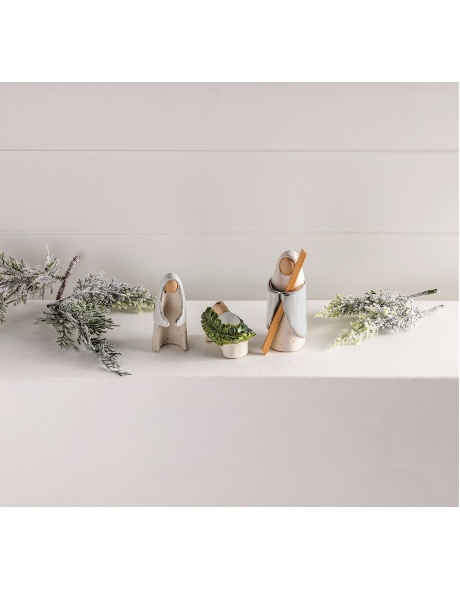 Mud Pie Farm Christmas Ceramic Nativity Set