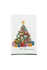 Mud Pie Christmas Pom Trim Towels
