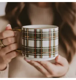 Sweet Water Decor Green Plaid Coffee Mug