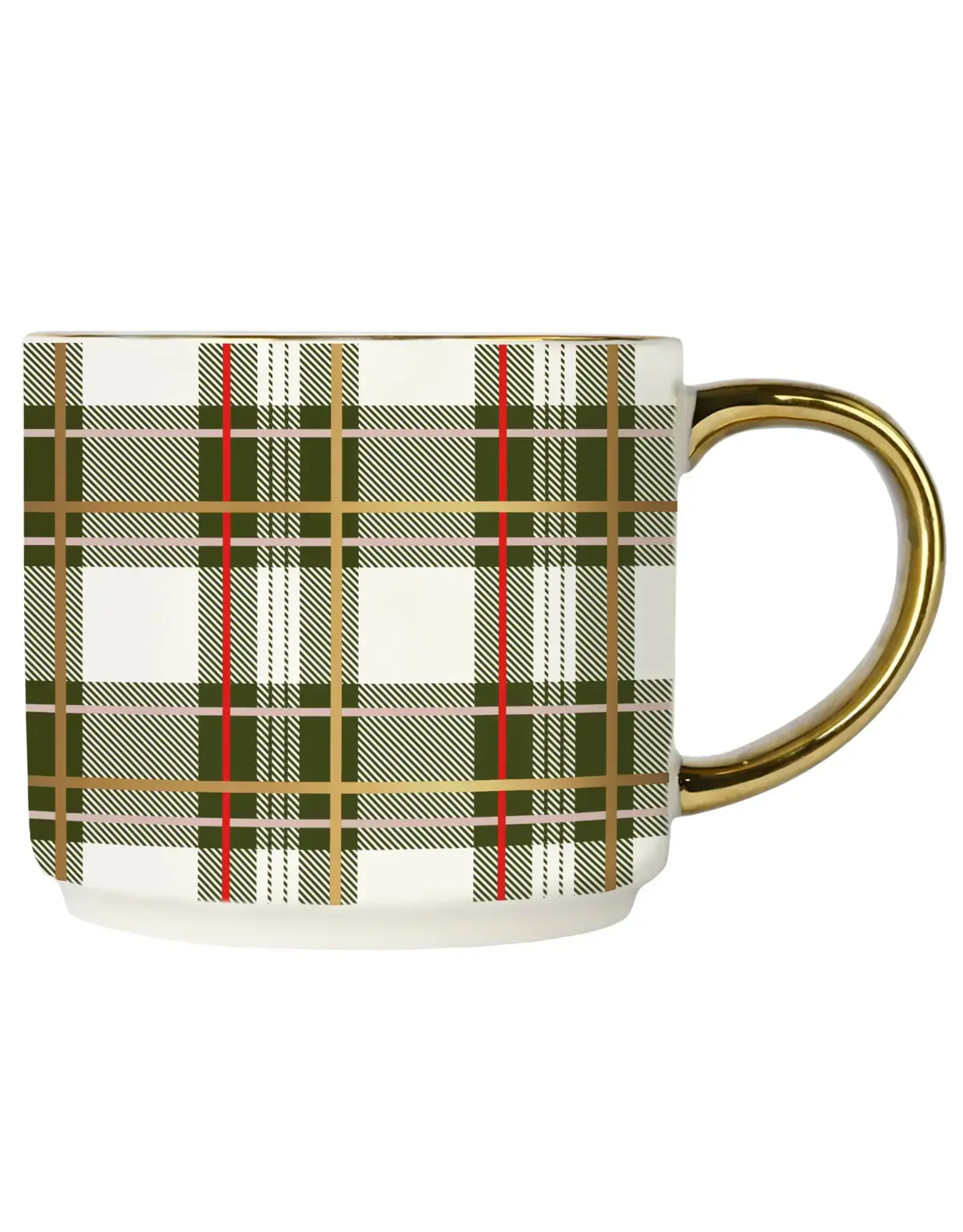 Sweet Water Decor Green Plaid Coffee Mug