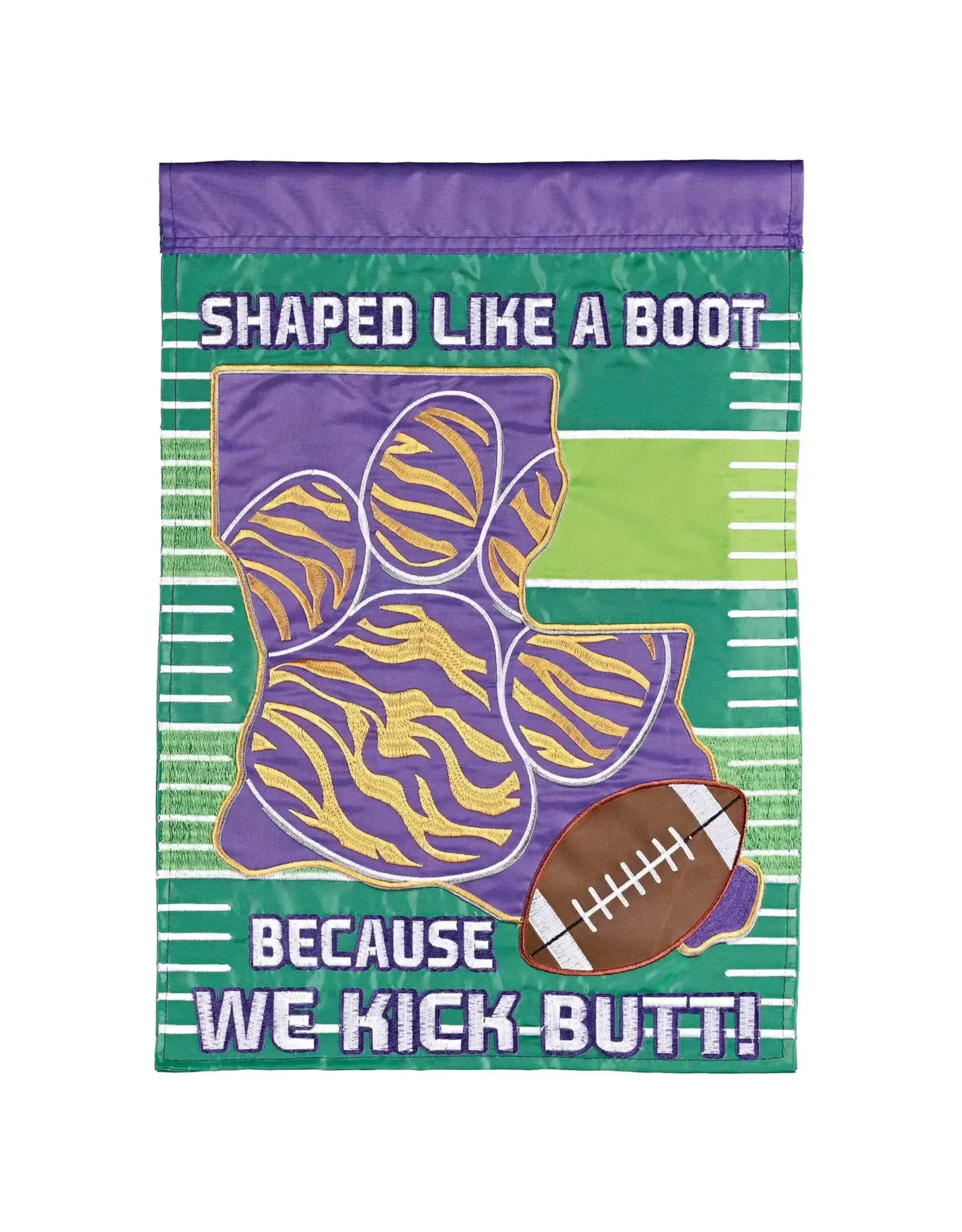 Magnolia Garden Flag Company Football Shaped Like A Boot Garden Flag
