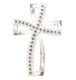Magnolia Garden Flag Company Rustic Wood Look Resin Wall Cross