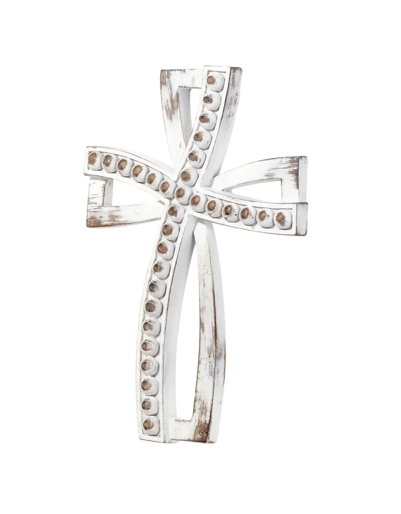 Magnolia Garden Flag Company Rustic Wood Look Resin Wall Cross