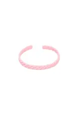 Savvy Bling/Faire Flat Twist Matte Pink Cuff Bracelet