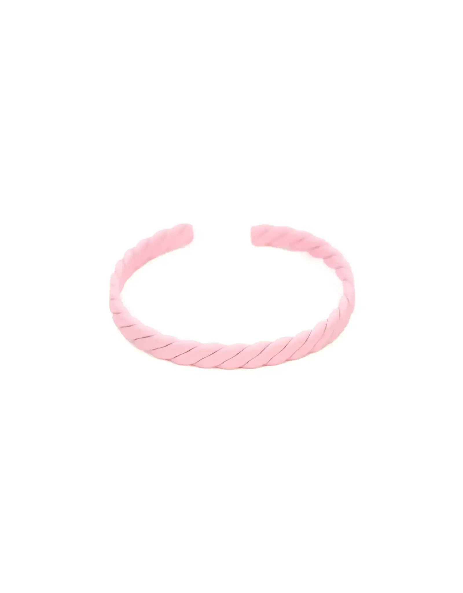 Savvy Bling/Faire Flat Twist Matte Pink Cuff Bracelet