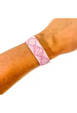 Savvy Bling/Faire Hope Pink Breast Cancer Awareness Embroidered Bracelet