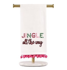 The Royal Standard Jingle All The Way Pom Pom Hand Towel