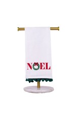 The Royal Standard Noel Wreath Pom Pom Hand Towel