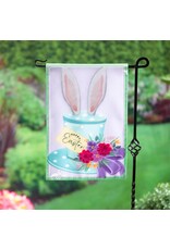 Evergreen Enterprises Happy Easter Floral Hat Applique Garden Flag