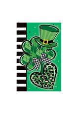 Evergreen Enterprises St. Patrick's Trio Applique Garden Flag