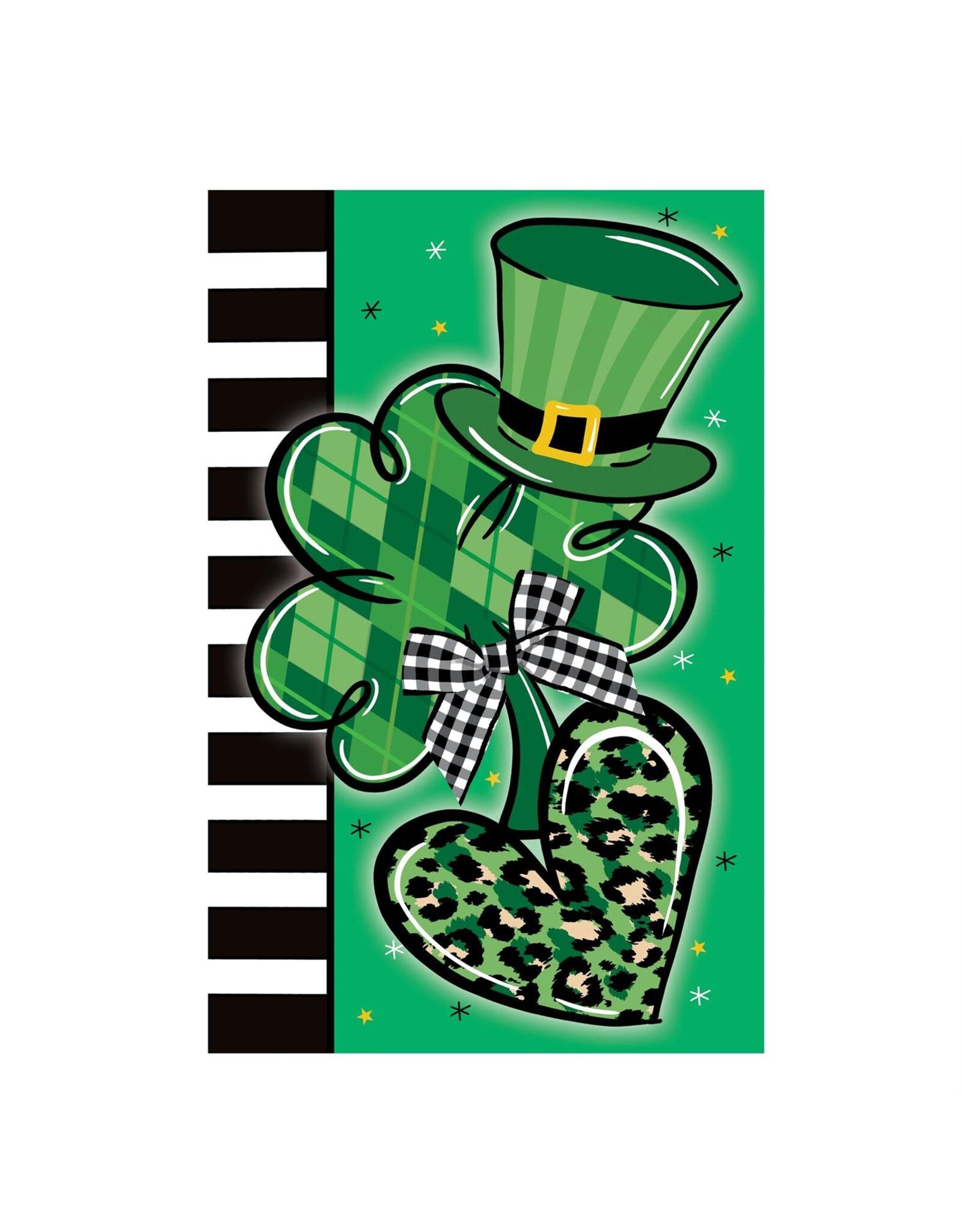 Evergreen Enterprises St. Patrick's Trio Applique Garden Flag