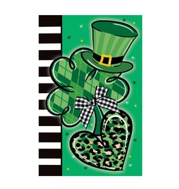 Evergreen Enterprises St. Patrick's Trio Applique House Flag