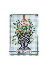 Evergreen Enterprises Spring Topiary Applique Garden Flag