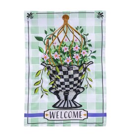 Evergreen Enterprises Spring Topiary Applique Garden Flag