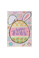 Evergreen Enterprises Gingham Easter Burlap Garden Flag