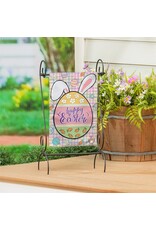 Evergreen Enterprises Gingham Easter Burlap Garden Flag