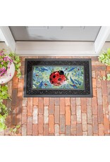 Evergreen Enterprises Pollinator Garden Blue Florals Ladybug Sassafras Switch Mat