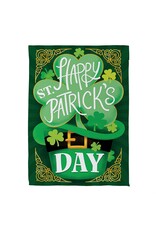 Evergreen Enterprises Happy St. Patrick's Day Suede Garden Flag