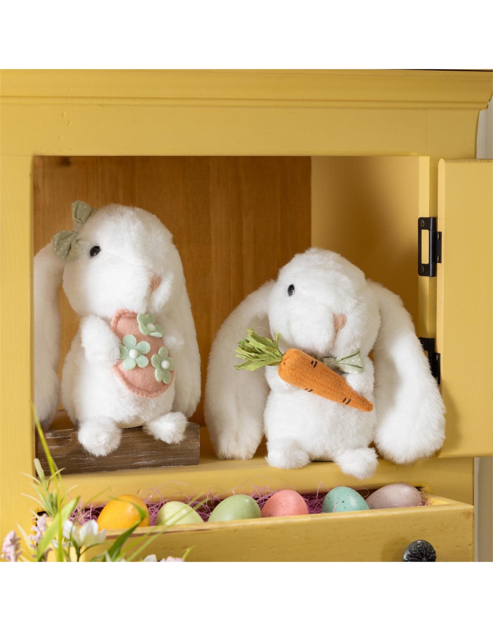 Evergreen Enterprises Bunny Blooms Table Decor Fabric Easter Bunny Set