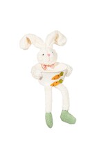 Evergreen Enterprises Bunny Blooms Table Decor Fabric Bunny with Bowl and Dangling Legs