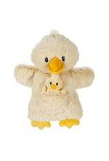 Evergreen Enterprises Plush Toy Hand and Finger Puppet, Duck, Set of 2