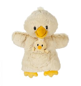 Evergreen Enterprises Plush Toy Hand and Finger Puppet, Duck, Set of 2
