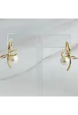 Ellison & Young/Faire Bowed with Pearl Drop Earrings