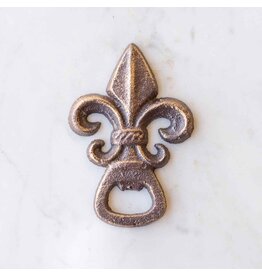 The Royal Standard Fleur Bottle Opener Brown/Gold 3x4.25