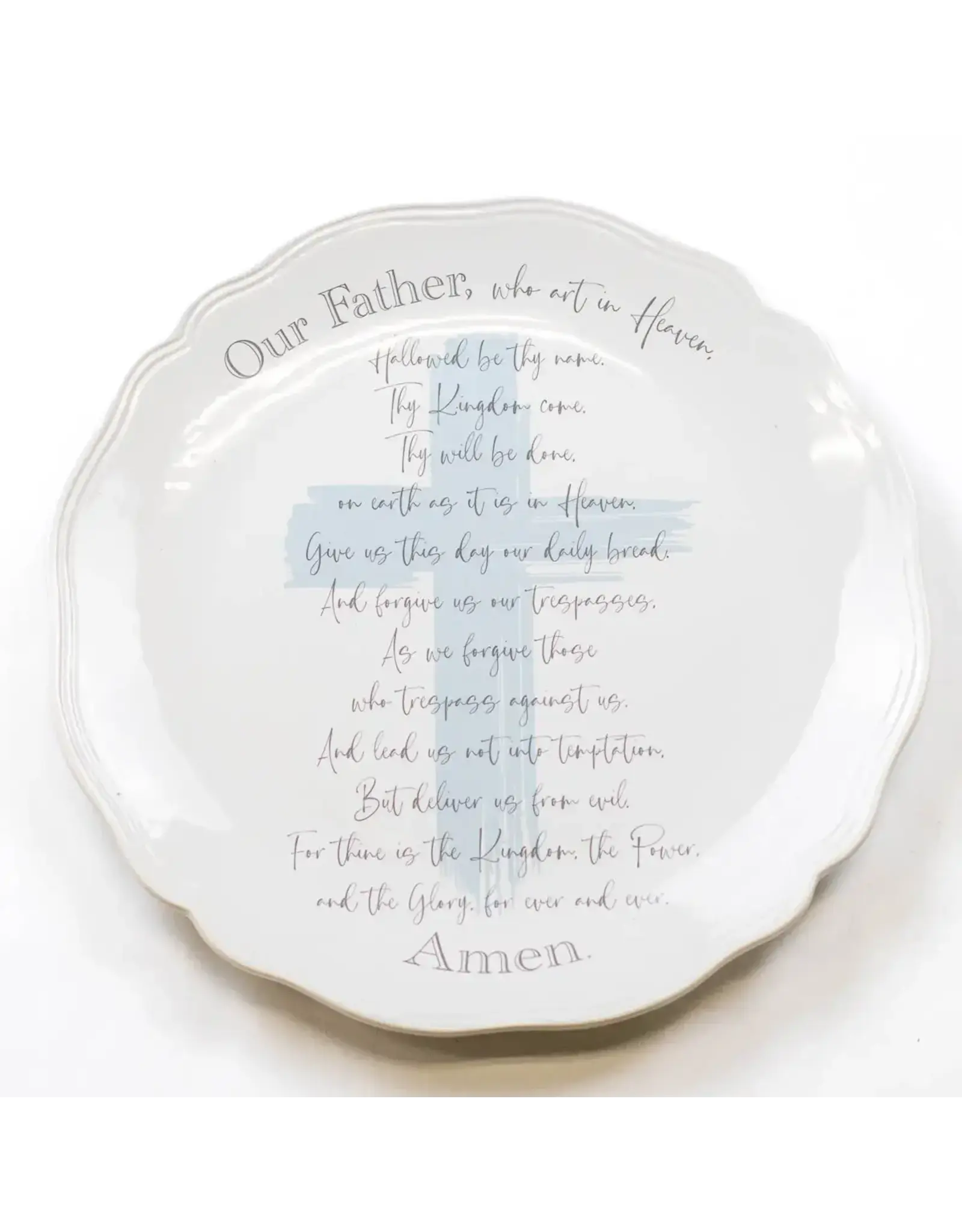 The Royal Standard Lords Prayer Round Platter 11.5"