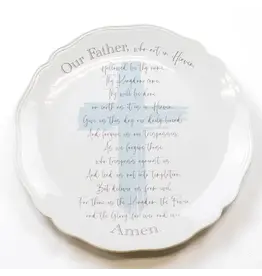 The Royal Standard Lords Prayer Round Platter 11.5"