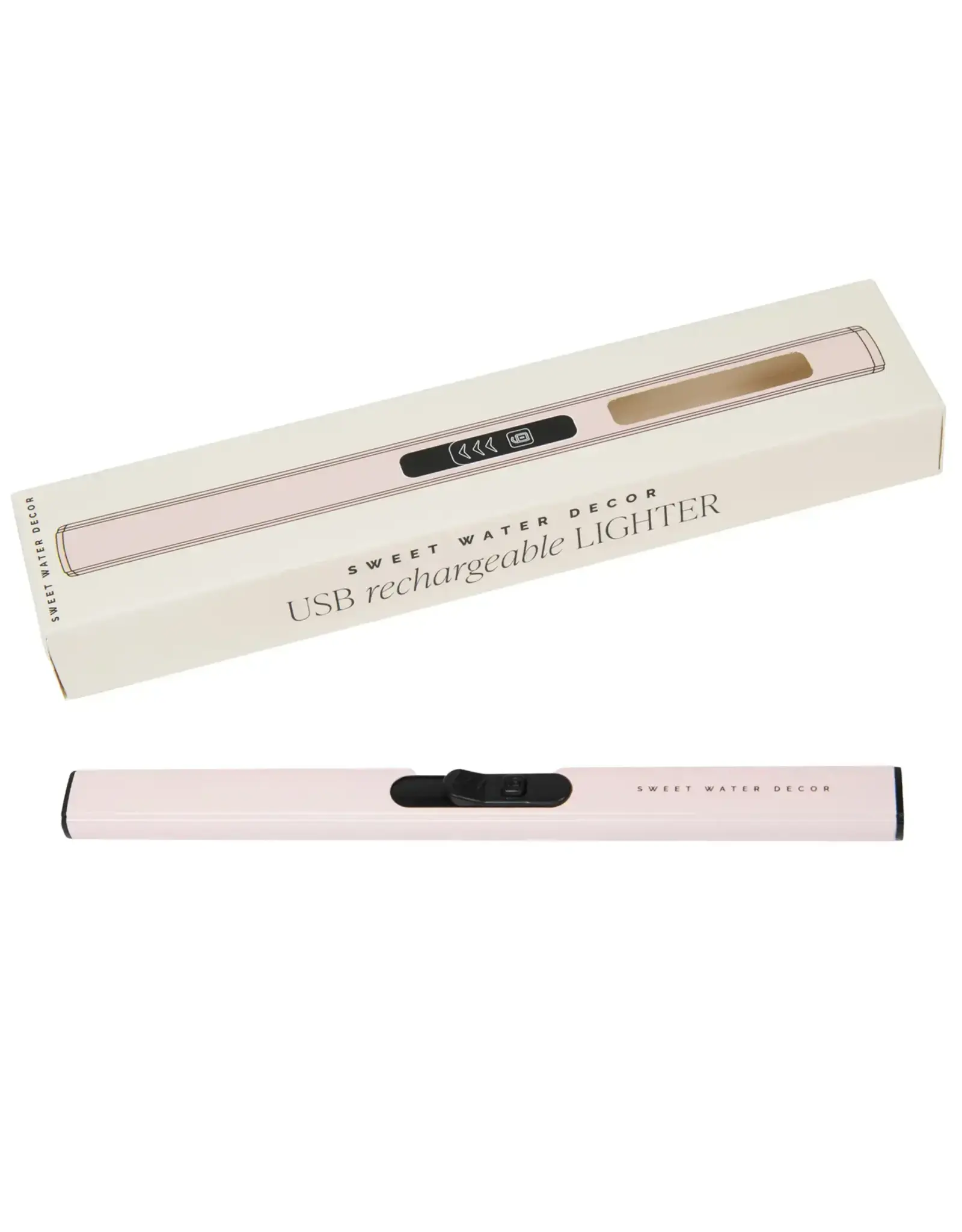 Sweet Water Decor Blush Pink Rechargeable Electric Lighter